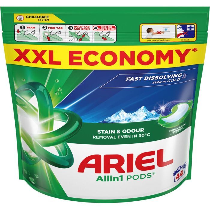 Капсулы для стирки Ariel Pods All-in-1 Горный родник 22 шт. (8700216765466)