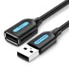 Дата кабель USB 2.0 AM/AF 1.5m black Vention (CBIBG) изображение 3