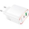 Зарядний пристрій BOROFONE BA89A Destello 1xUSB-C PD30W + 1xUSB QC3.0 White (6941991119361) зображення 2