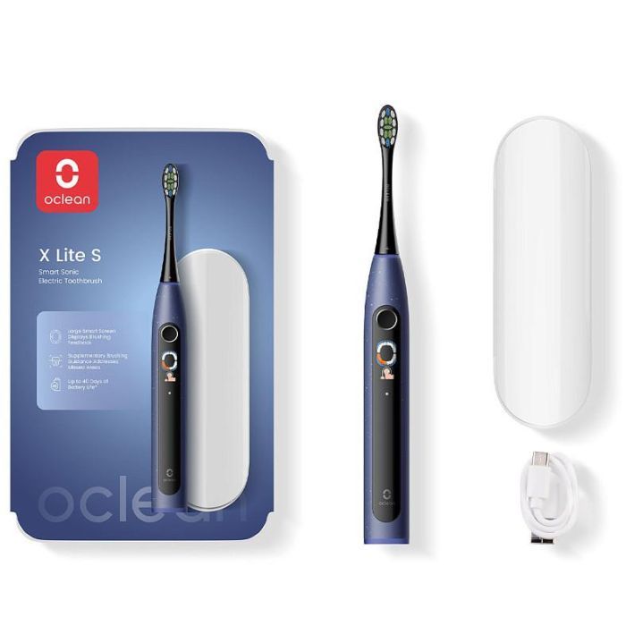 Електрична зубна щітка Oclean X Lite Set Blue (6970810556407)