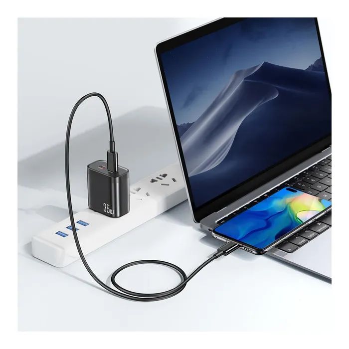 Зарядное устройство XO L105-CC 2xUSB-C PD35W Black (L105-CC.black) изображение 3