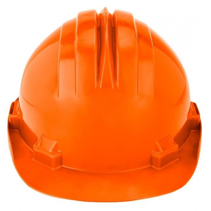 Каска захисна Neo Tools пластик поліпропілен HDPE, пряжка для регулювання, помаранчева (97-205) зображення 2