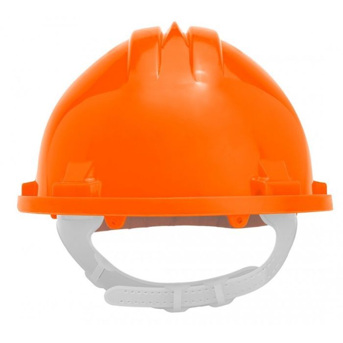 Каска захисна Neo Tools пластик поліпропілен HDPE, пряжка для регулювання, помаранчева (97-205) зображення 3