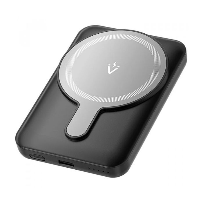 Батарея універсальна Vention Magnetic Wireless 5000mAh 20W 3A, PD, USB-C, Light Indicator, Black (FHSB0)