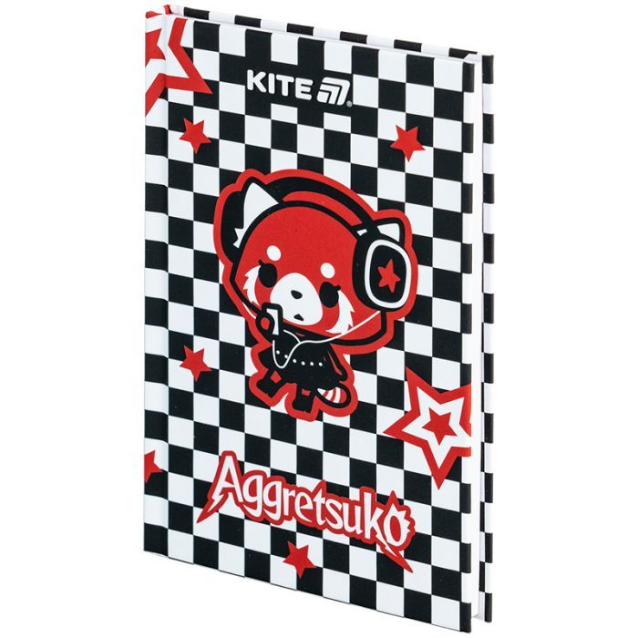Блокнот Kite А6 Aggretsuko, тверда обкладинка, 80 аркушів, клітинка (AR25-199) зображення 2