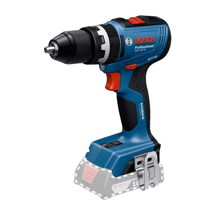 Шуруповерт Bosch Professional GSB 18V-65 18В 3165Нм 0-2100обхв 1.12кг без АКБ та ЗП (0.601.9N3.300)