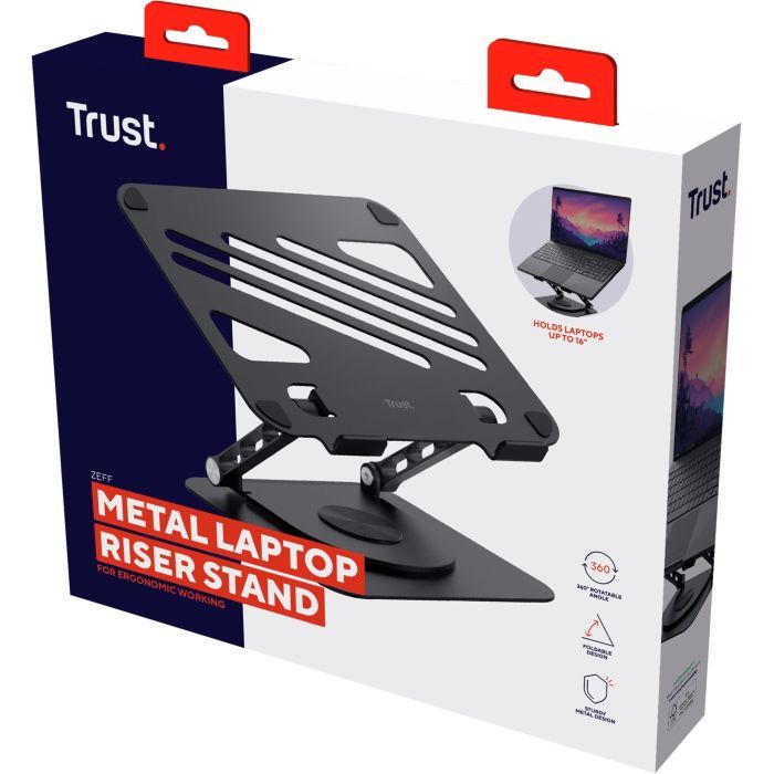 Підставка до ноутбука Trust Zeff Metal, до 16", gray (25482_TRUST) зображення 9