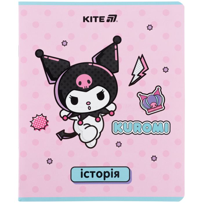 Тетрадь Kite предметная Kuromi 48 листов, клетка, история (HK25-240-4)