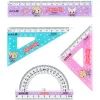 Линейка Kite набор: линейка 15 см, 2 угольника, транспортир Aggretsuko (AR25-282)