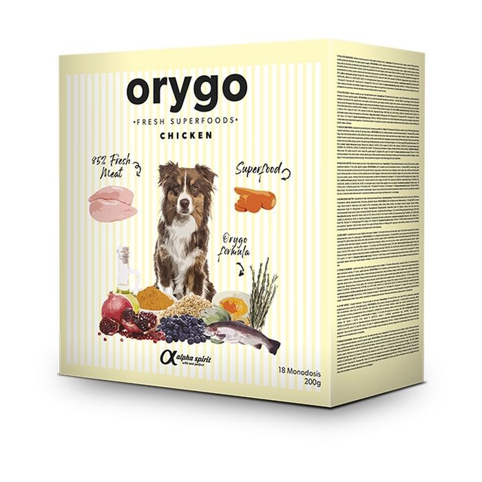Полувлажный корм для собак Orygo Chicken (18х200 г) 3.6 кг (8436586312121)