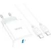 Зарядное устройство HOCO C104A USB-C PD20W + cable USB-C to USB-C white (6931474782915) изображение 6
