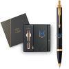 Ручка кулькова Parker IM 17 UKRAINE Black GT BP Тризуб-Ластівка + блокнот Parker + подар.упаковка GIFT24 (22032b24_T1230u) зображення 3