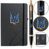 Ручка кулькова Parker IM 17 UKRAINE Black GT BP Тризуб-Ластівка + блокнот Parker + подар.упаковка GIFT24 (22032b24_T1230u)