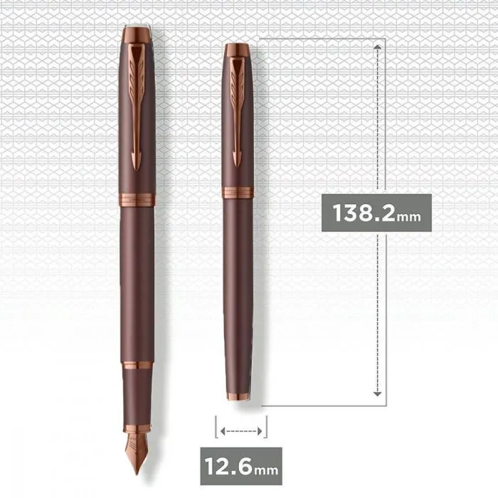 Ручка пір'яна Parker IM 17 Professionals Monochrome Burgundy  FP F (28 311) зображення 5