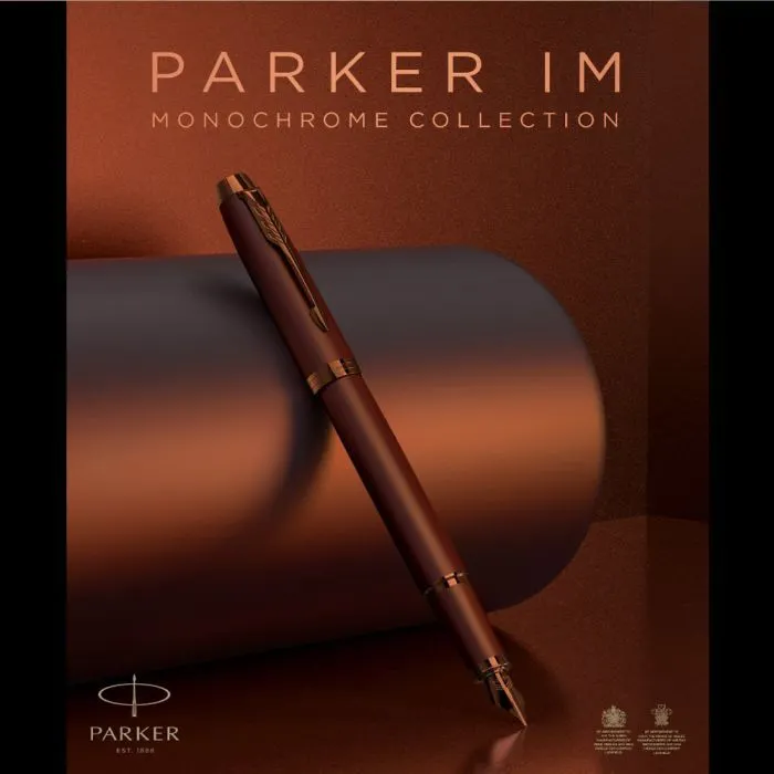 Ручка пір'яна Parker IM 17 Professionals Monochrome Burgundy  FP F (28 311) зображення 8