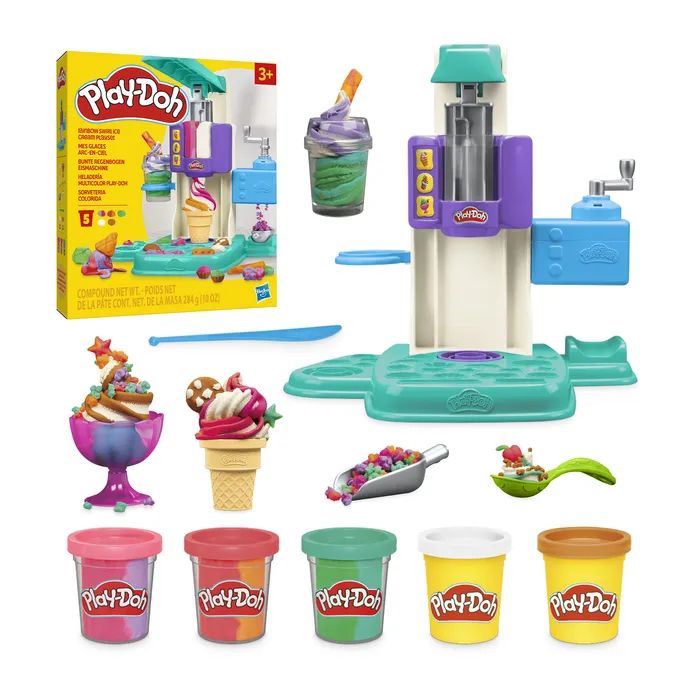 Набор для творчества Hasbro Play-Doh Райдужний вихор морозива (G0028) изображение 2