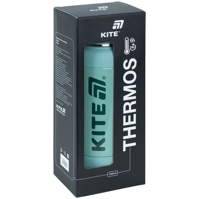 Термос Kite 1200 мл, чорний (K25-1225-1) изображение 6