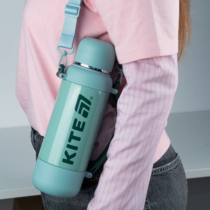 Термос Kite 1200 мл, чорний (K25-1225-1) изображение 9