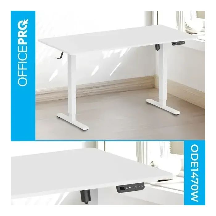 Компьютерный стол OfficePro ODE1470DW Dark Wood/Black (ODE1470DW) изображение 3
