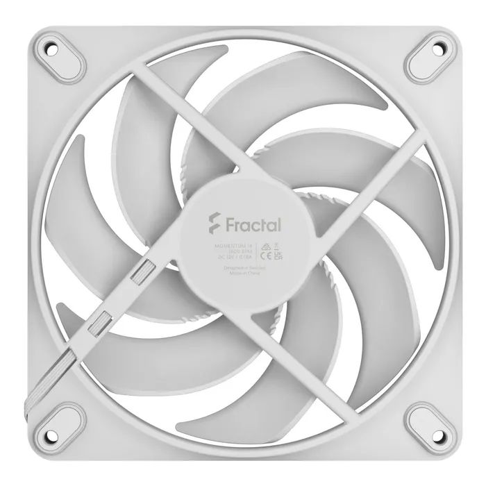 Кулер для корпуса Fractal Design Momentum 14 White (FD-F-MO1-1402) изображение 4