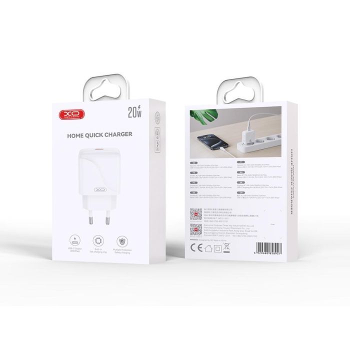 Зарядное устройство XO USB-C PD20W (XO-QC41) изображение 4