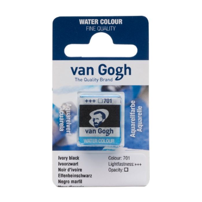 Акварельні фарби Royal Talens Van Gogh (701), Чорна слонова кістка, кювета (8712079419523)