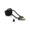 Дата кабель USB 2.0 to Lightning 2.0m 2A magnetic nylon black Pipo (18166) изображение 3