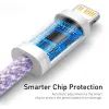 Дата кабель USB-C to Lightning 2.0m 20W purple Baseus (CALD000105) изображение 6