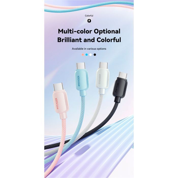 Дата кабель USB-C to USB-C 1.0m 100W black Essager (EXCTT1-WL01-P) зображення 4
