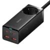 Зарядний пристрій Baseus AC + 2xUSB-C 100W + 2xUSB + cable USB-C to USB-C 100W 1.0m black (PSZM000401)