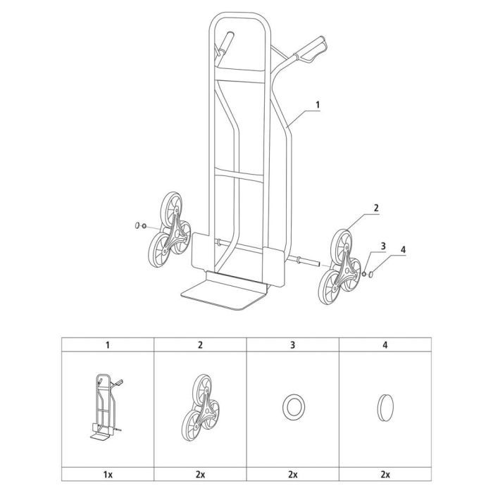 Тележка грузовая Stanley до 200кг, размер платформы 30.5х24см, вес 13,8кг (SXWT-HT523) изображение 4