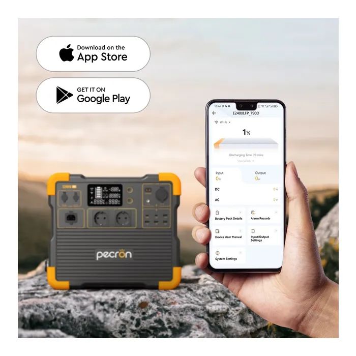 Зарядная станция Pecron 2400W 2048Wh (E2400LFP) изображение 8 Зарядная станция Pecron 2400W 2048Wh (E2400LFP) изображение 8