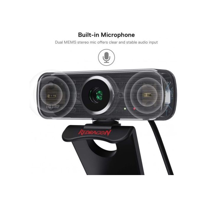 Веб-камера Redragon Hitman GW800-1 FHD (77228) зображення 2 Веб-камера Redragon Hitman GW800-1 FHD (77228) зображення 2