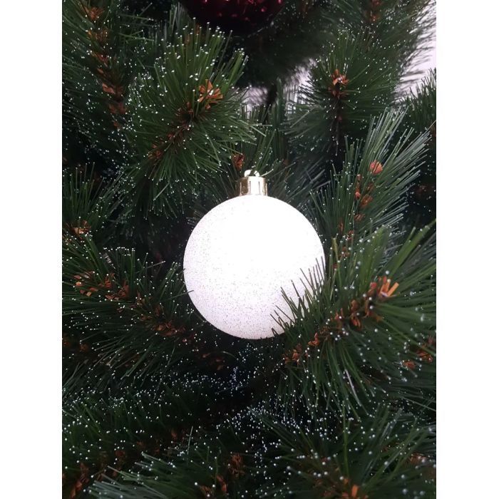 Елочная игрушка Chomik пластикові кульки компл. 16 шт, 6см, бордо (5900779853140_3) изображение 6