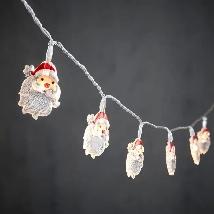 Гирлянда Luca Lighting Санта, струна 1,2 м, 10 LED теплий білий, 2АА (8720362642305)