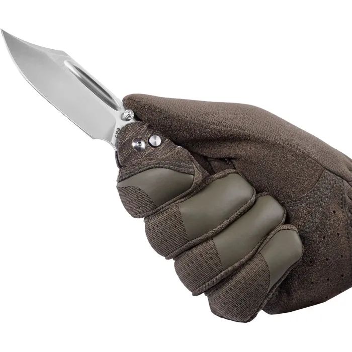 Ніж CJRB Bowie Pyrite AR-SFII Micarta OD Green (J1942-ODG) зображення 5