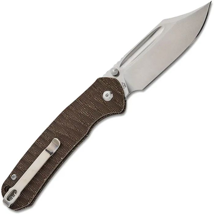 Ніж CJRB Bowie Pyrite AR-SFII Micarta OD Green (J1942-ODG) зображення 6