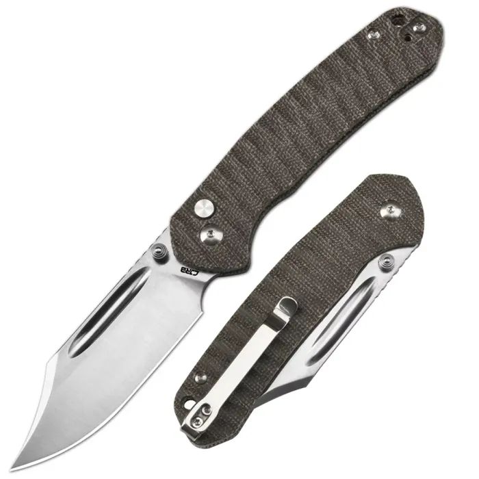 Ніж CJRB Bowie Pyrite AR-SFII Micarta OD Green (J1942-ODG) зображення 7