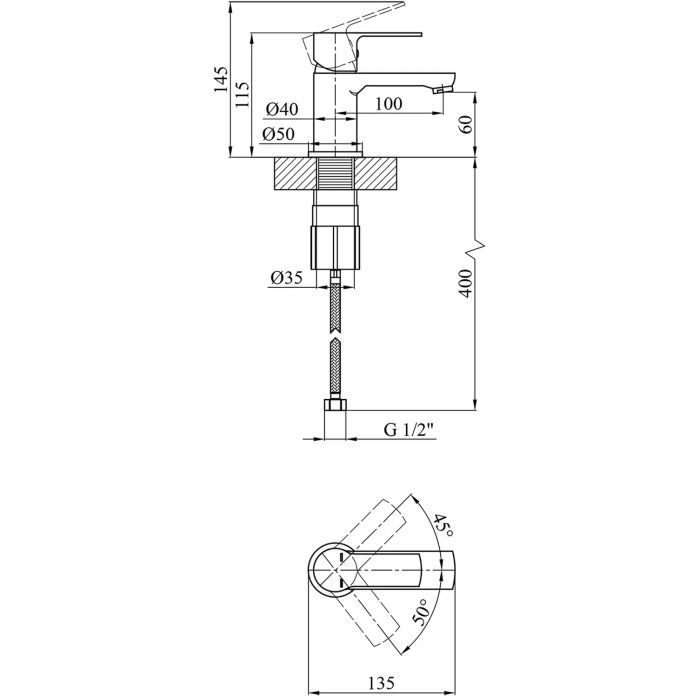 Змішувач Kroner Bremen-C010 (CV012069) зображення 7