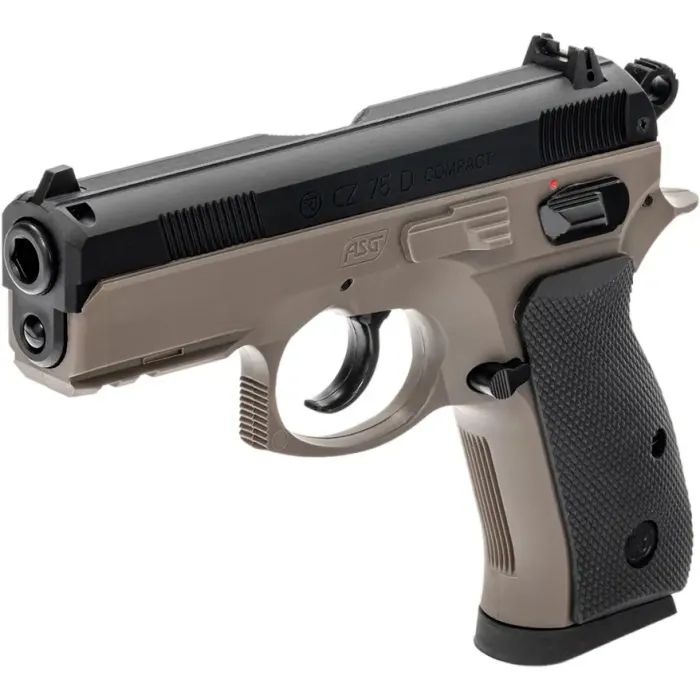 Страйкбольный пистолет ASG CZ 75D Compact FDE Spring (18603) изображение 3