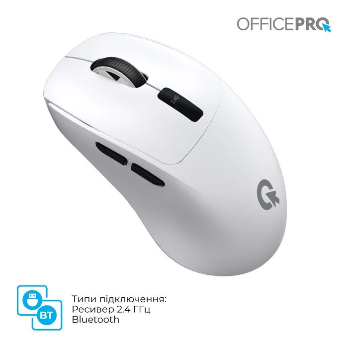 Мышка OfficePro M398B Wireless/Bluetooth Black (M398B) изображение 11