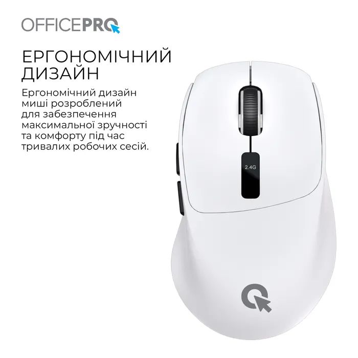 Мышка OfficePro M398B Wireless/Bluetooth Black (M398B) изображение 6