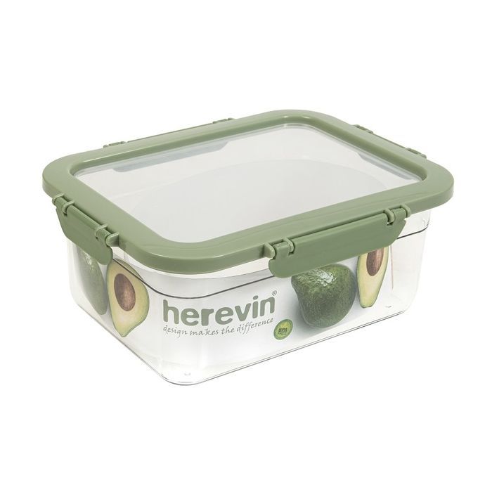 Пищевой контейнер Herevin Container-Green-Peach герметичний 2.2 л (161420-100)