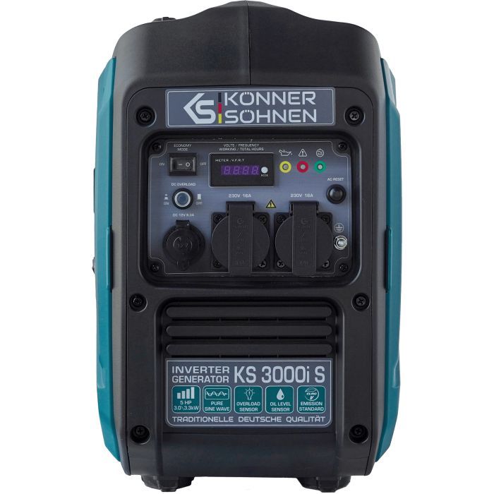 Генератор Konner&Sohnen инверторный KS3000IS, 230V, 3.3kW, ручно (KS3000IS) изображение 8