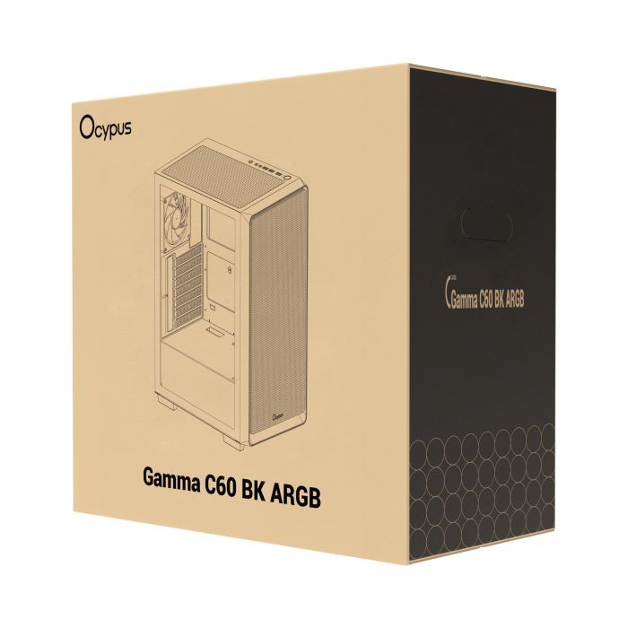 Корпус для ПК OCYPUS GAMMA C60 BK ARGB (GAMMA-C60-BKG400XX-GL) зображення 11