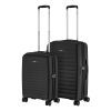 Набір валіз 2E Aero (M+S), чорні (2E-SPP-AERO-SET2-BK)
