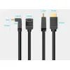 Кабель мультимедийный HDMI M to HDMI M 1.5m 90° corner black Vention (AAQBG) изображение 4