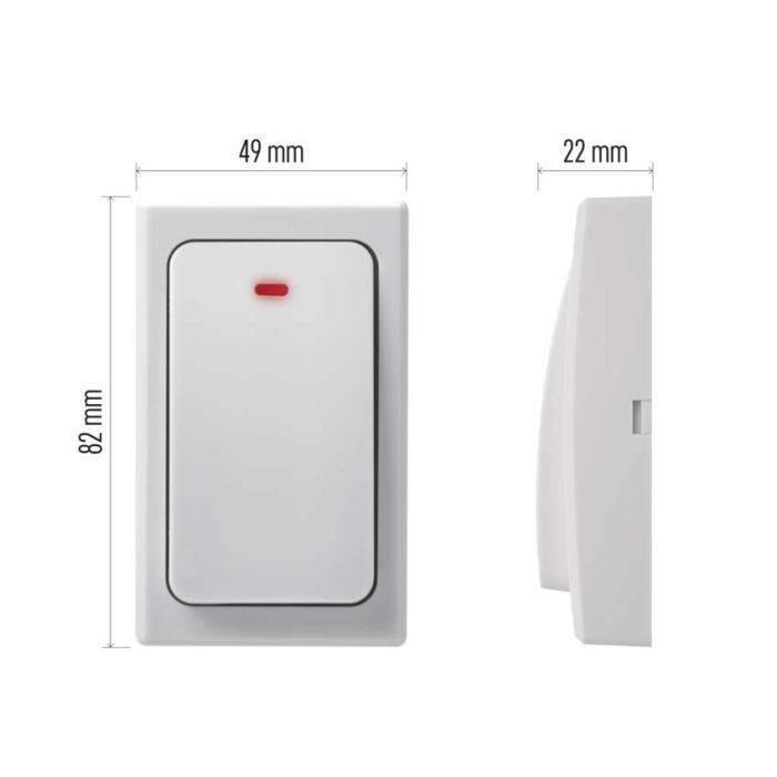 Кнопка дзвінка EMOS wireless button for P5729, P5731 (P5729T) зображення 10
