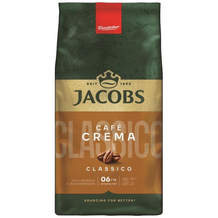 Кава Jacobs Cafe Crema Classico в зернах 1 кг (8711000539392)