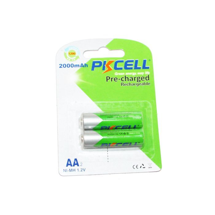 Аккумулятор AA R6 2000mAh 1.2V NiMH Already Charged, 2шт/бл PkCell (PC/AA2000-2BA)
